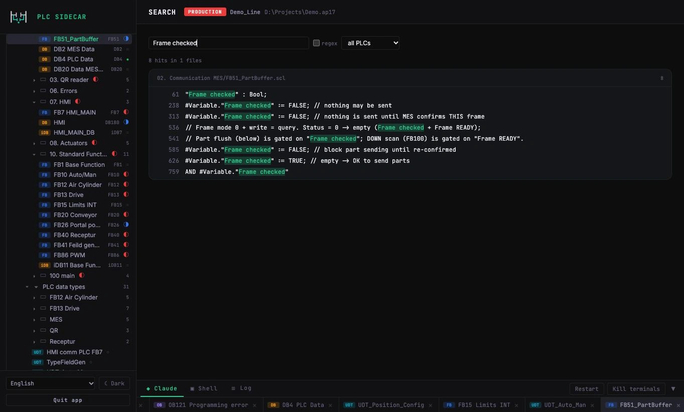 Suche: wo eine Variable im Projekt verwendet wird.